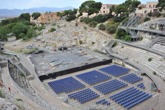 The Roman amphitheater at Cagliari. Photo by P. Tolu